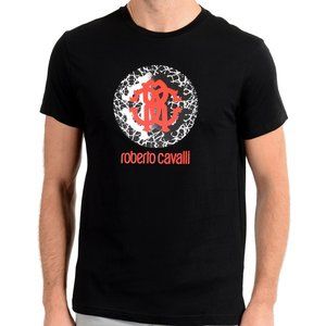 Roberto Cavalli "Beachwear" Men's Black T-Shirt